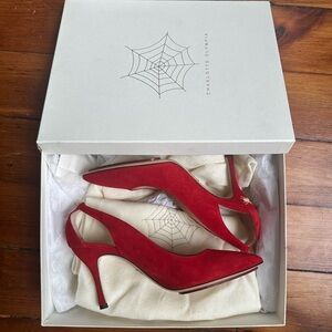 Charlotte Olympia Red Stiletto Heels